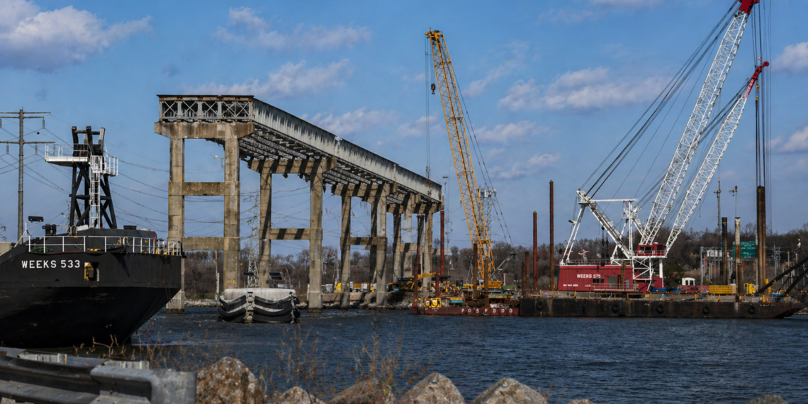 Maryland va a «despedir» al contratista del Key Bridge mientras continúan las obras