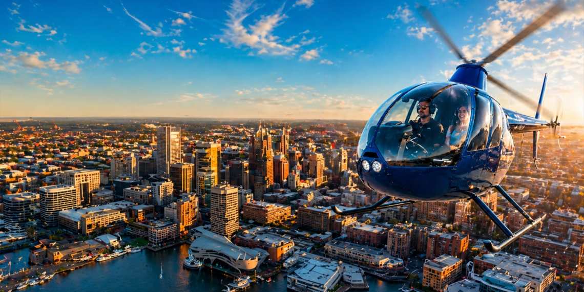 Tour en helicóptero se convierte en nueva atracción turística en Baltimore