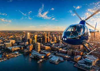 Tour en helicóptero se convierte en nueva atracción turística en Baltimore