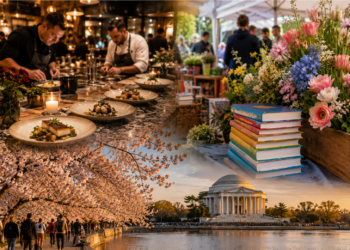 Cosas que hacer en la zona de Washington D. C.: cenas colaborativas de Rooster & Owl, el festival Books in Bloom… ¡y mucho más!
