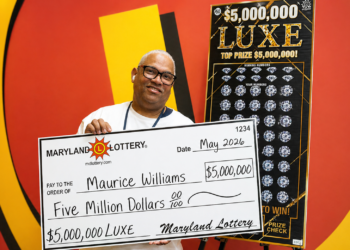 Un hombre de Washington D. C. gana $5 millones de dólares en la lotería de Maryland