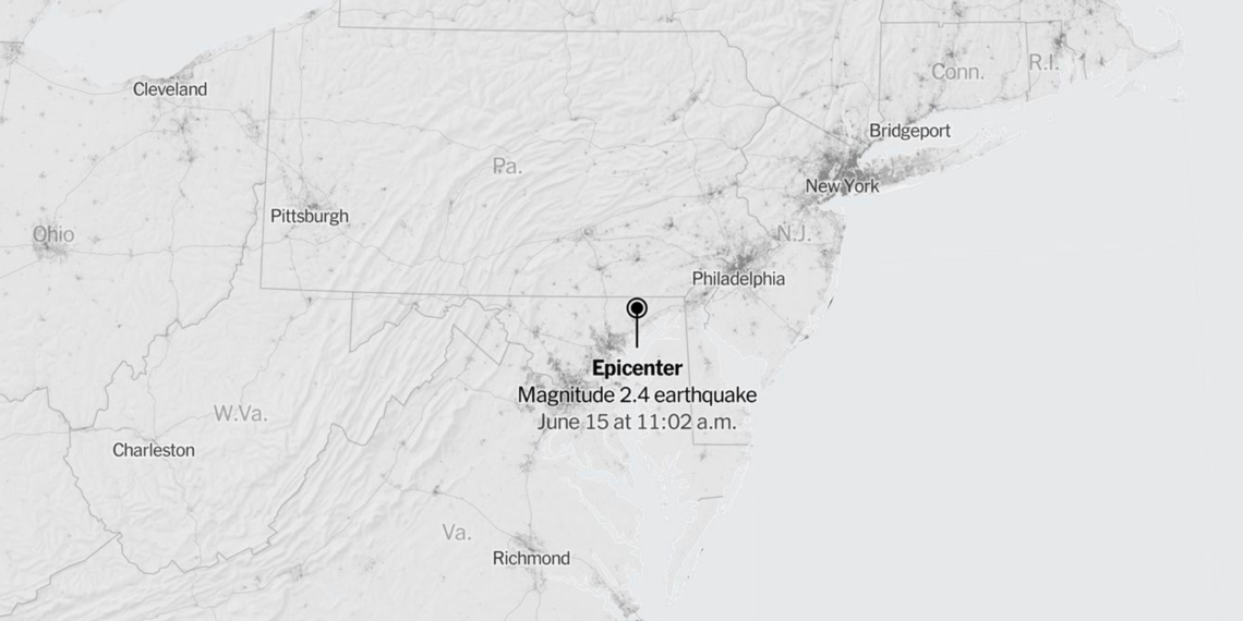«Tan fuerte que hizo temblar la casa»: se ha sentido un terremoto de magnitud 2,4 en Maryland