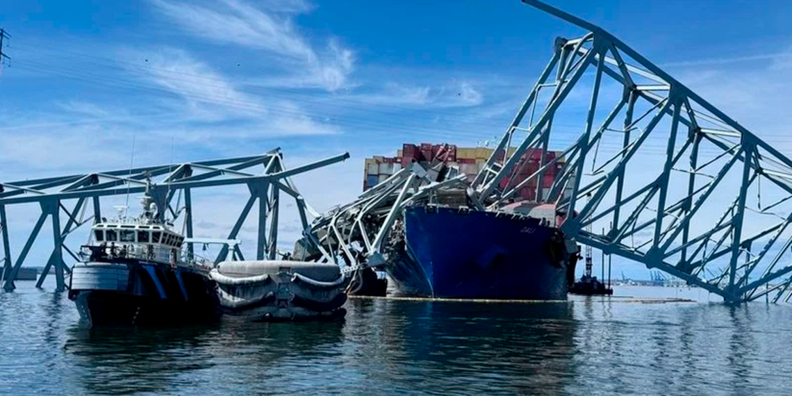 El jefe de máquinas de un buque de carga, imputado por el derrumbe del puente Francis Scott Key en Baltimore en 2024