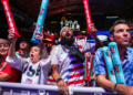 El National Mall se convierte en una gran fiesta para los aficionados de Estados Unidos durante el Mundial