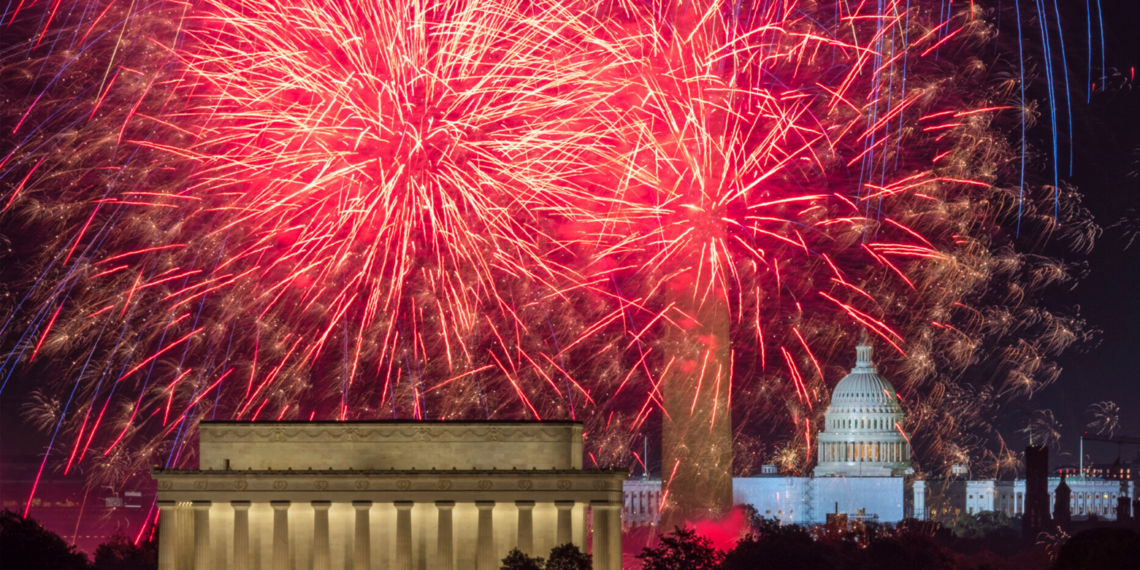 Celebraciones del 4 de julio en el área de Washington D. C. fuera del National Mall